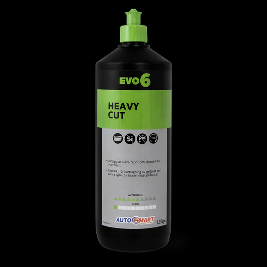 Evo 6 grov rubbing för kraftfull lackrenovering och extrem avverkning