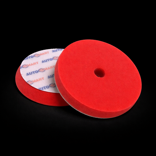 Röd Pro konad polerrondell 155/175 mm för allround polering