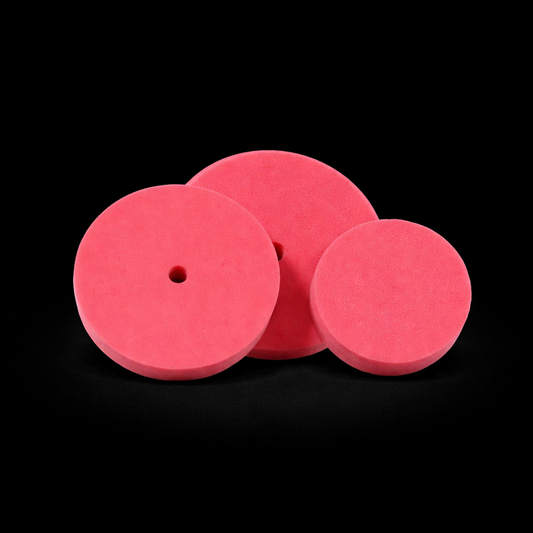 Röd polerrondell 160 mm i skumgummi för allround lackpolering