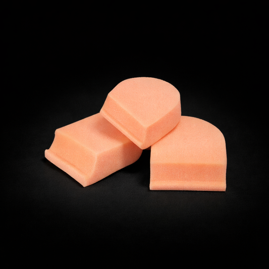 Specialsvamp för applicering av behandlingsmedel på plast, gummi och vinyl